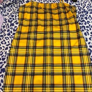 Body-con Plaid Dress